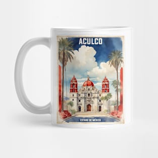 Aculco Estado de Mexico Vintage Tourism Travel Retro Mug